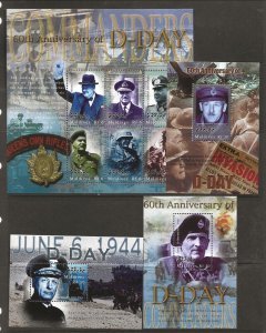 Maldive Isl. Sc 2786-95 MNH issue of 2004 - WORLD WAR II, D-Day