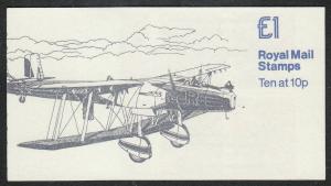 Great Britain Hawker Fury #3 Booklet (Sc #BK404) MNH