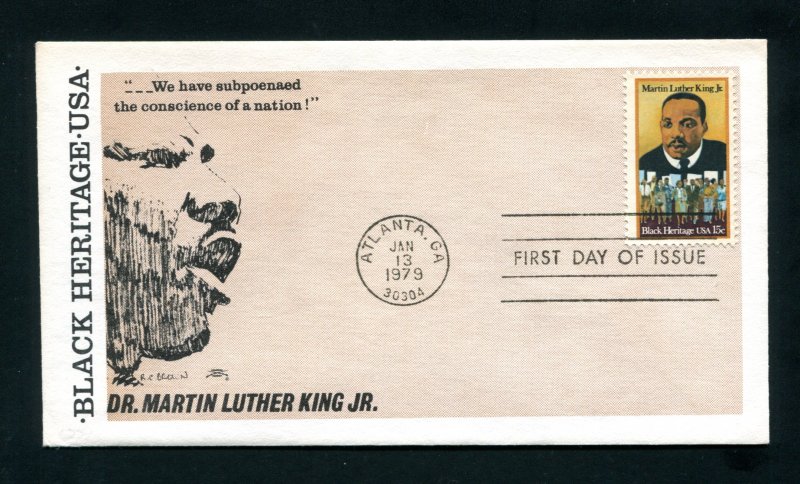 Sc. 1771 Martin Luther King FDC - Colonial Cachet 