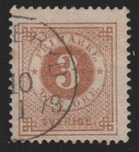 Sweden 17 Numeral of Value 1872