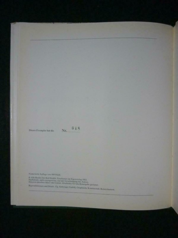 DIE SYKE-HALBIERUNGEN - SIGNED by ROLF ROHLFS