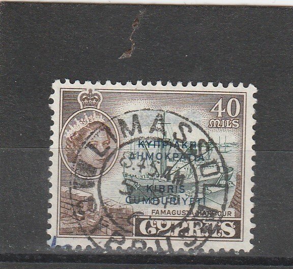 Cyprus  Scott#  192  Used  (1960 Overprinted)