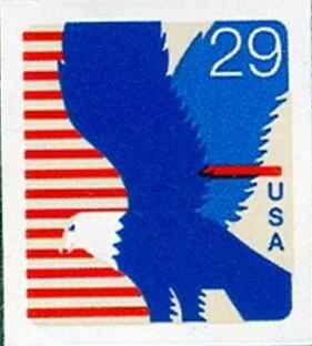 1993 - 29c BALD EAGLE , Bklt Single MNH # 2598