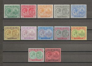 ST KITTS & NEVIS 1920/22 SG 24/36 MINT Cat £350