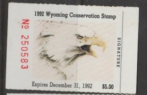 U.S. Scott Scott #9 Wyoming Conservation Stamp - Unused Single