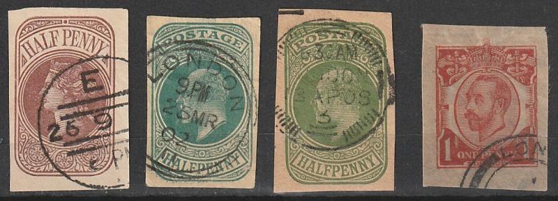 Great Britain Used Envelope stamps