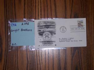  #C92, FDC , Art Craft, Wright Brothers, A 095