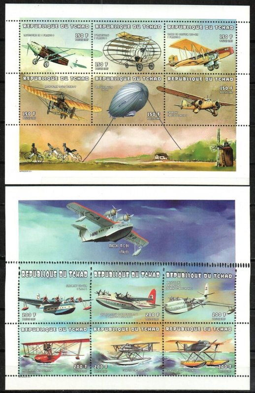 Chad Stamp 743A-744  - All Aircraft from set