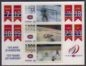 Canada - #2340 MONTREAL CANADIANS MOTION SHEET - MNH