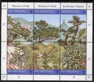 ST. HELENA - 1997 - Endemic Plants - Perf 6v Sheet - Mint Never Hinged