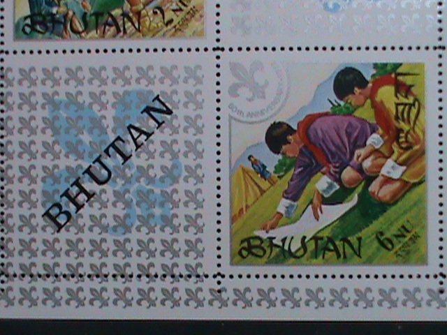 BHUTAN-1972 WORLD SCOUT DAY MNH S/S VERY FINE PLEASE WATCH CAREFULLY