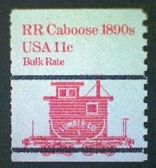 United States, Scott #1905a, used(o), 1984,  Caboose of 1890s  11¢