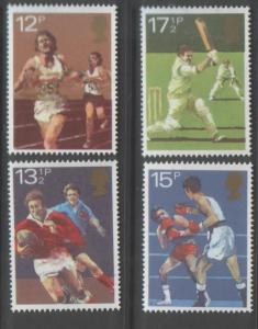 Great Britain 1980 Sport (4) Scott #924-927