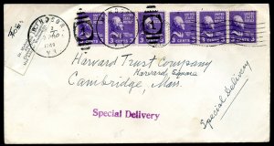 U.S. Scott 807(6)  on Special Delivery Cover