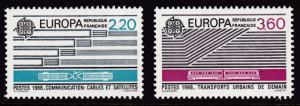 France1988 Europa (2) Communication & Transportation  VF/NH