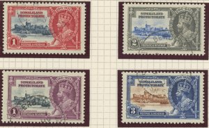 Somaliland Protectorate 77-80 used 1935 Silver Jubilee George V (2211 167)