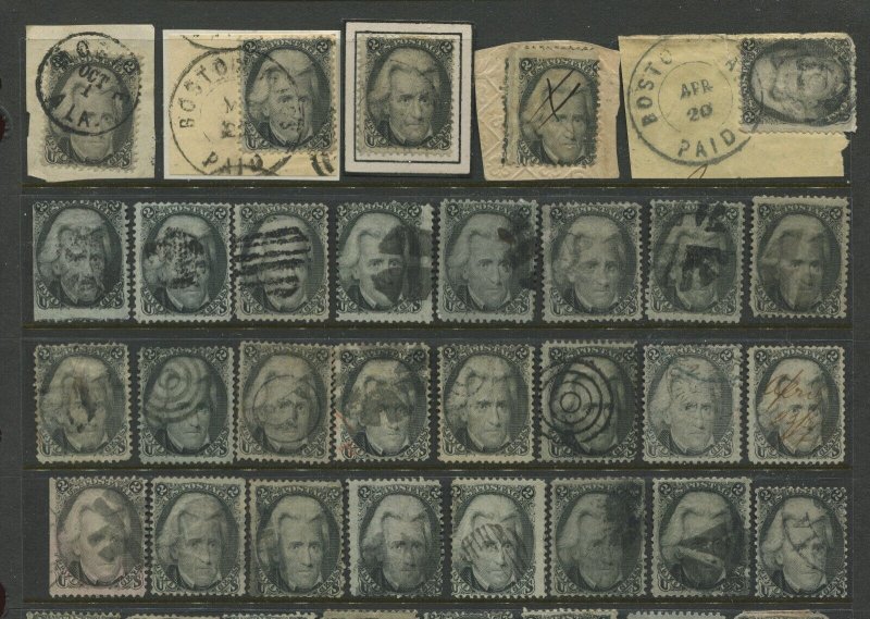 260+ Jackson 73 & Grill Used Stamp Students Study Lot Scott CV $15,000+ (Lot775)