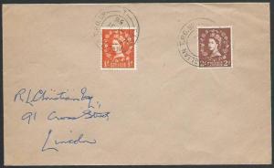 GB 1958 cover EAST ANGLIAN TPO UP railway casncel.........................53285