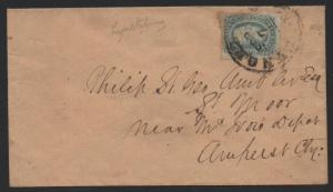 CSA Cover Scott #11 Lynchburg VA Sept 7, 1864 CDS Commissioner Report Richmond