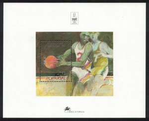 Portugal Basketball Olympic Games Barcelona MS 1992 MNH SG#MS2299