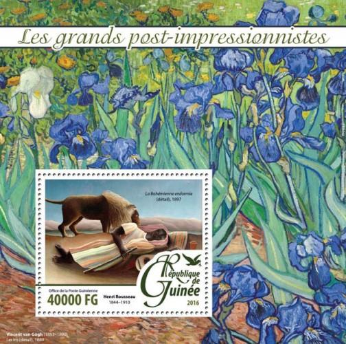 GUINEA 2016 SHEET POST IMPRESSIONISTS ART PAINTINGS