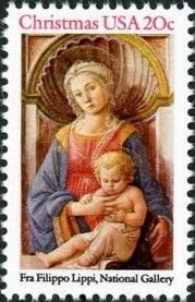 U.S #2107 [$1.00 SHIPPING] Madonna & Child (1984) 20c Single, MNH. Very small GD