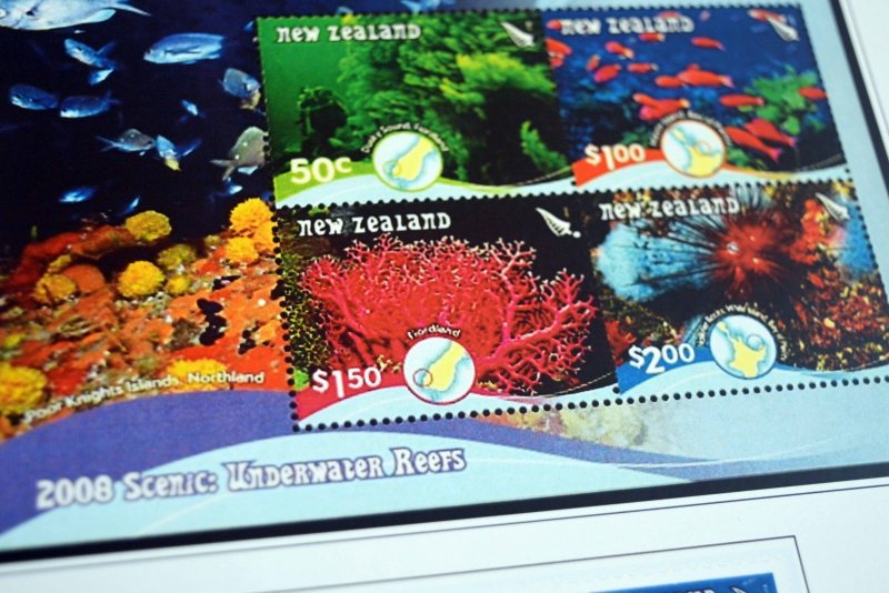 COLOR PRINTED NEW ZEALAND 2005-2010 STAMP ALBUM PAGES (80 illustrated pages)