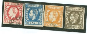 Romania #43-45/47 Used Single