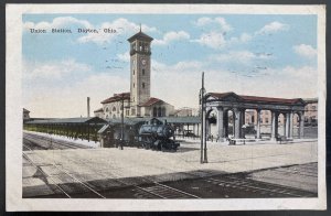 1910s Dayton OH USA Picture Postcard cover Union Station