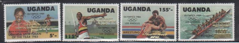 Uganda 458-61 Summer Olympic Sports Mint NH