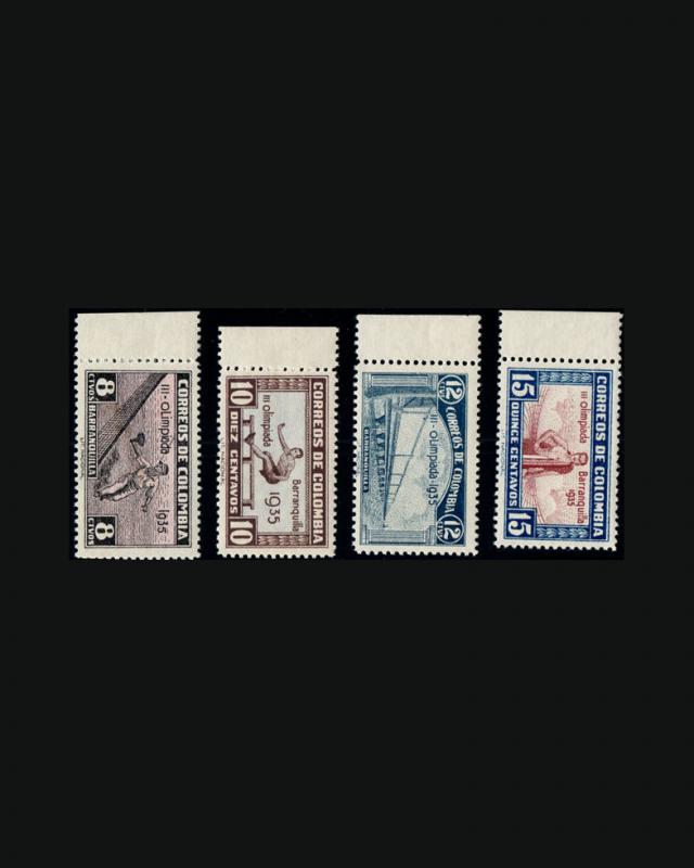 VINTAGE: COLOMBIA 1935 OG NH  SCOTT 421-436 $1850  EST LOT # 7777a