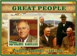 Stamps. Great People, Franklin Roosevelt 2019 year 6 sheet perforated NEW