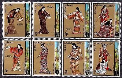 AJMAN 8 SETS ART JAPANESE PHILATOKYO PAINTINGS