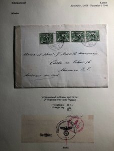 1941 Hertogenbosch Netherlands censored Cover To Mexico City Mexico