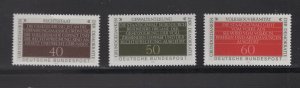Germany #1358-60 (1981 Democracy set) VFMNH CV $2.45
