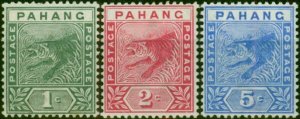 Pahang 1891-95 Set of 3 SG11-13 Fine LMM