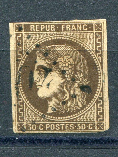 France #46a black brown  F-VF  - Lakeshore Philatelics