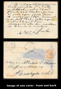 BRAZIL (115+ Pcs) Very Old Postal Stationery Collection c1880s to 1930s