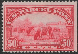 USA 1913 Mint Hinged Stamp SCQ10 Dairying Carmine rose 50 Cent 1913