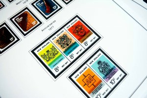 COLOR PRINTED NEW ZEALAND 1967-1989 STAMP ALBUM PAGES (93 illustrated pages)