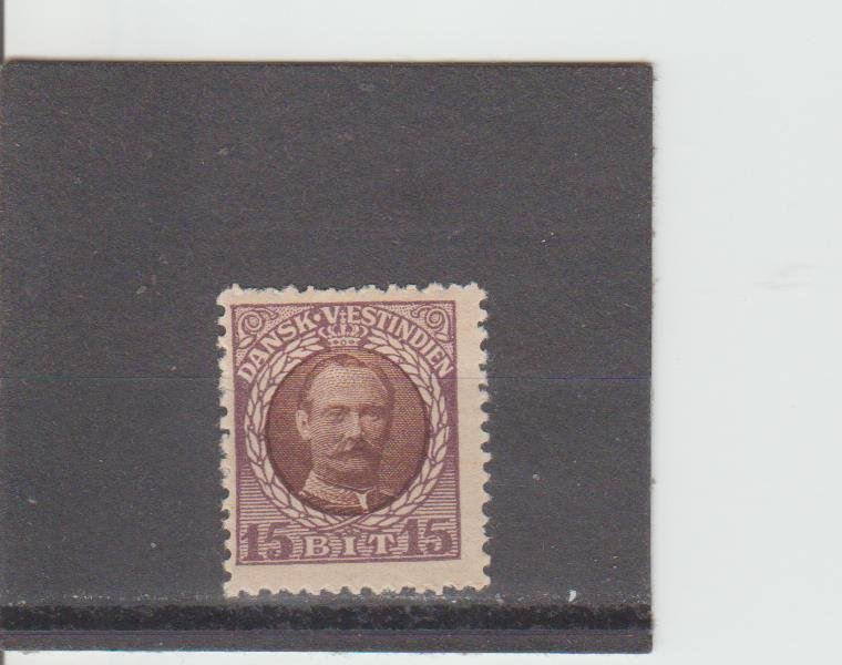 Danish West Indies  Scott#  45  MH  (1908 Frederik VIII)