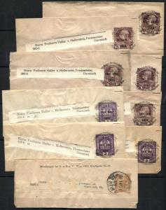 AUSTRIA Wrapper Postage Collection Stamps  1912-1918 USED