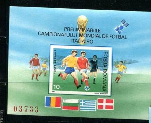 Romania 1990 sheets MNH World cup Soccer Preliminaries (Football) Italy 9588