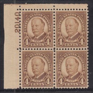 US 685 Plate Block MNH VF
