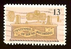 US #1705 13c Tin Foil Phonograph