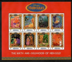 Grenada 1998 - Disney - Hercules - Sheet of 8 Stamps - Scott #2752 - MNH