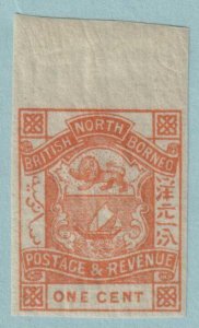 NORTH BORNEO 36 IMPERFORATE  MINT HINGED OG * NO FAULTS VERY FINE! - REB