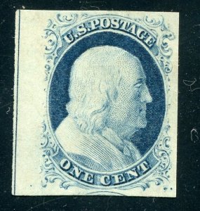 US SCOTT #9 MINT-XF-SUP-OG-HINGED GRADED 95 W/ PSE CERT SMQ $3,000