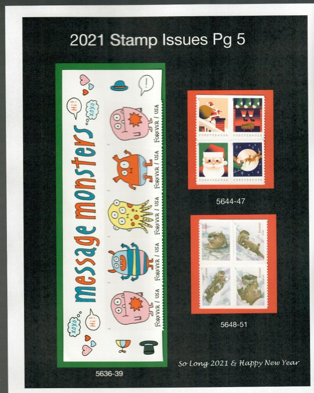 2021 Commemoritive & Definitive Year Set (111 Stamps) Ships with Tracking!!!