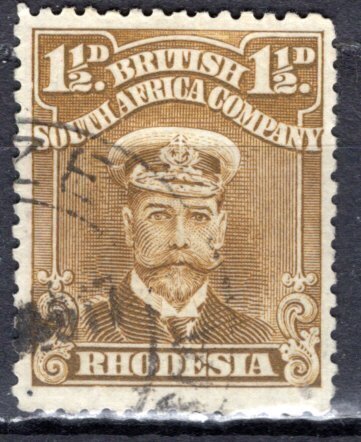 Rhodesia - British South Africa Company; 1917: Sc. # 121: Used Single Stamp